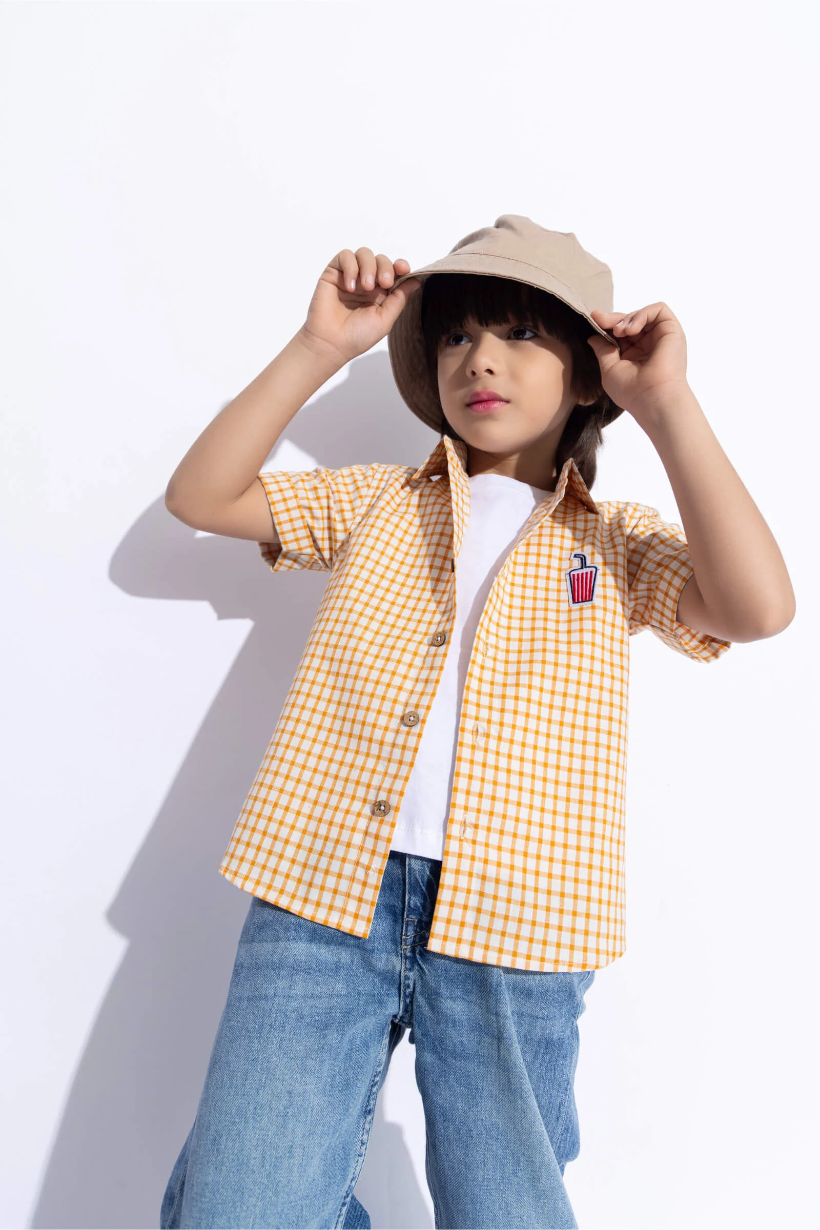 Junior Kids Yellow Shirt Outfit
