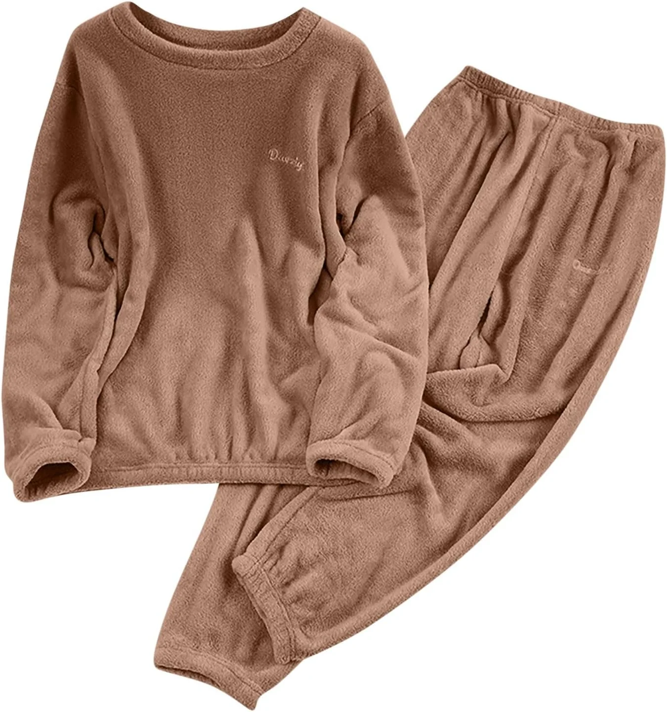 Brown Fleece Pyjama Set