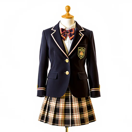 School Uniform Plaid Set